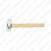 PLASTIKHAAMER NAILON DIAM. 28MM. PUITVARS. 200G KS TOOLS
