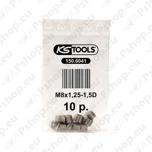 KEERMETAASTAJAD M8X1.25 KOMPL. 150.6040. 10TK. KS TOOLS
