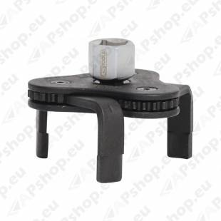 FILTRIVÕTI KOLME KÄPAGA 1/2"+3/8" 63-102MM KS TOOLS