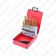 19-OS. HSS-TIN MET. PUURIDE KOMPL. 1-10MM KS TOOLS