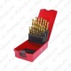25-OS. HSS-TIN MET. PUURIDE KOMPL. 1-13MM KS TOOLS