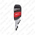Combination spanner sets with ratchet
