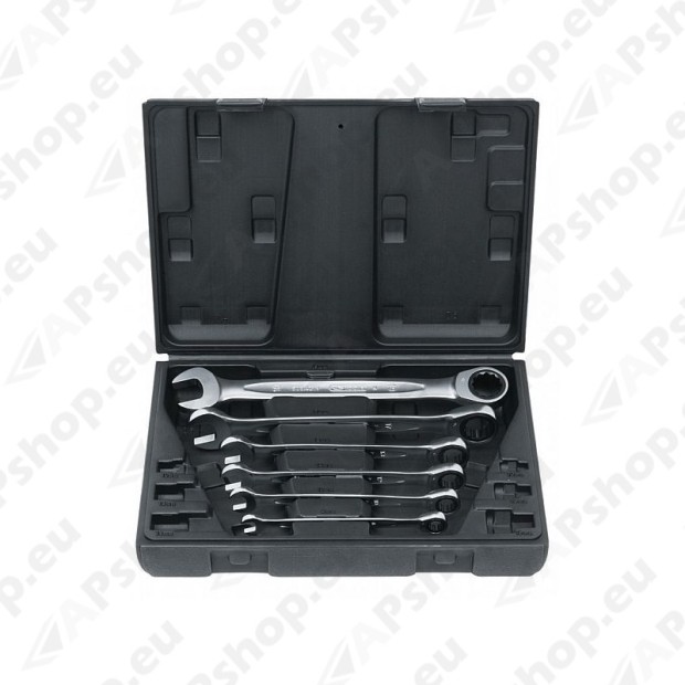 Combination spanner sets with ratchet