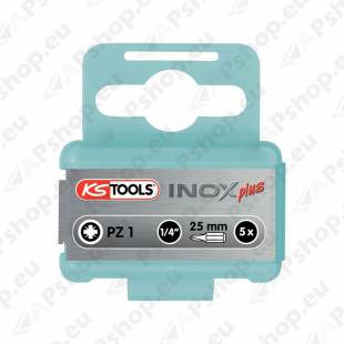 1/4" KRUVIK. OTSIK. INOX. PZ2/25MM. 5TK KS TOOLS