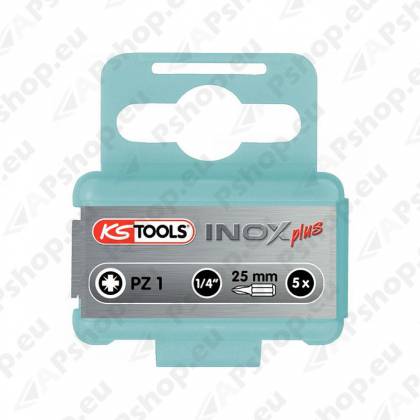 1/4" KRUVIK. OTSIK. INOX. PZ2/25MM. 5TK KS TOOLS