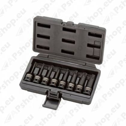8-OS LÖÖK-TORXIDE KOMPL. 1/2" PIKAD T30-T80 KS TOOLS