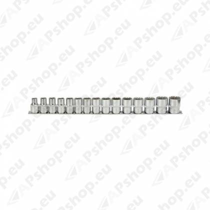 15-OS. 12-KANT 1/2" PADRUNITE KOMPL. SIINIL 10-24MM. KS TOOLS
