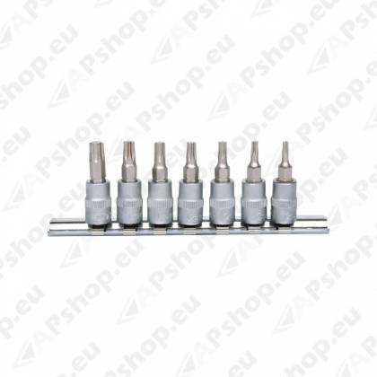 7-OS. 1/4" PADRUNOTSIKUTE KOMPL. TORX T10-T40. KS TOOLS