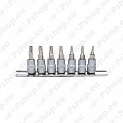 7-OS. 1/4" PADRUNOTSIKUTE KOMPL. AVAGA TORX TH10-TH40. KS TOOLS