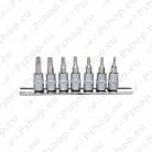 7-OS. 1/4" PADRUNOTSIKUTE KOMPL. AVAGA TORX TH10-TH40. KS TOOLS