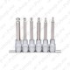 6-OS. PIKKADE KUUSKANTOTSIKUTE KOMPL. KUULOTSAGA 5-12MM KS TOOLS