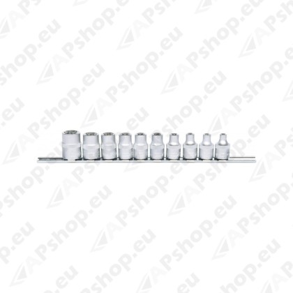 10-OS TORX PADRUNITE KOMPL. 3/8". E5-E18 SIINIL. KS TOOLS