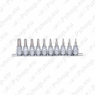 10-OS. AVAGA TORXOTSIKUTE KOMPL. 3/8". TH10-TH55 KS TOOLS