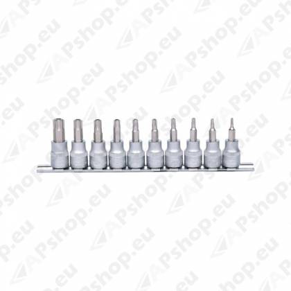 10-OS. AVAGA TORXOTSIKUTE KOMPL. 3/8". TH10-TH55 KS TOOLS