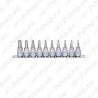 10-OS. AVAGA TORXOTSIKUTE KOMPL. 3/8". TH10-TH55 KS TOOLS