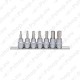7-OS. 3/8" KUUSKANTOTSIKUTE KOMPL 4-12MM KS TOOLS