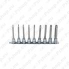 9-OS. AVAGA PIKKADE TORXOTSIKUTE KOMPL. 3/8". TH20-TH60 KS TOOLS