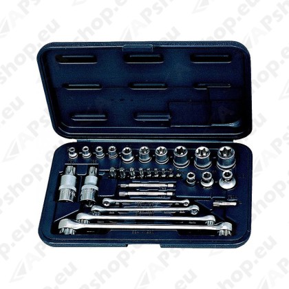 31-OS. TORX PADR. JA OTSIK. KOMPL 1/4"+1/2"+3/8" KS TOOLS