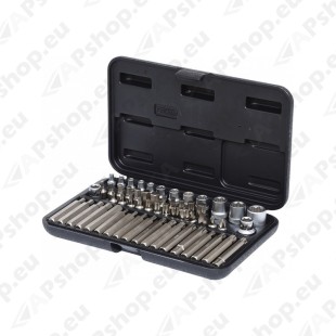 57-OS. TORX PADR. JA OTSIK. KOMPL 1/4"+1/2"+3/8" KS TOOLS