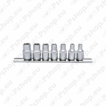 7-OS. E-TORX PADRUNITE KOMPL. 1/4" E4-E11. KS TOOLS
