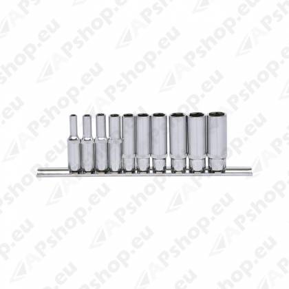 10-OS. 1/4" PIKKADE PADRUNITE KOMPL. SIINIL 4-13MM. KS TOOLS