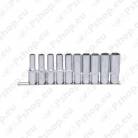 10-OS. 1/2" PIKKADE PADRUNITE KOMPL. SIINIL 10-19MM. KS TOOLS