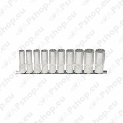 10-OS. 1/2" 12-KANT PIKKADE PADR. KOMPL. SIINIL 10-21MM. KS TOOLS