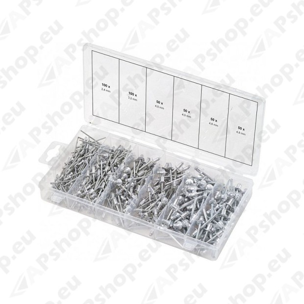 Standard rivets and blind rivets