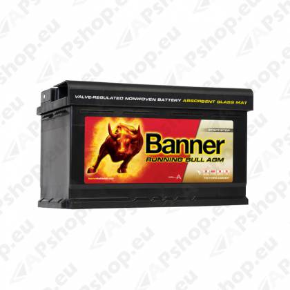 BANNER AKU RUNNING BULL AGM 80AH 315X170X190 - + 800A