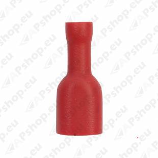 JUHTMEOTSIK LAPIK "EMA" 6.35MM PUNANE KAETUD 50TK