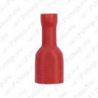 JUHTMEOTSIK LAPIK "EMA" 6.35MM PUNANE KAETUD 50TK