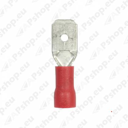 JUHTMEOTSIK LAPIK "ISA" 6.35MM PUNANE 50TK
