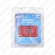 ELEKTRIJUHE 2X1MM PUNANE/MUST 10M IP