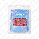 ELEKTRIJUHE 2X1MM PUNANE/MUST 10M IP