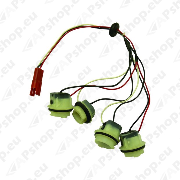 Front light, side light and rear light sockets, cables