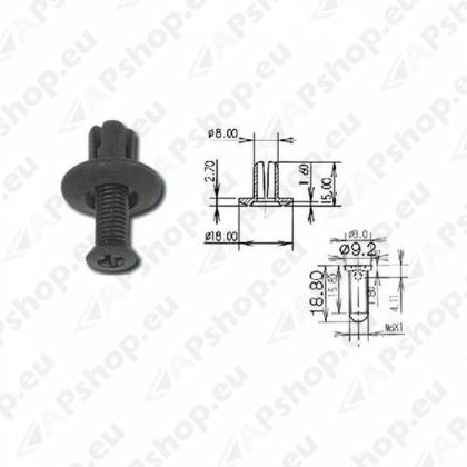 TÜÜBEL POLSTRILE 8MM 1TK DOBMAR