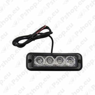 STROBO VILKUR KOLLANE 4-LED 12/24V R65 R10 120X45MM