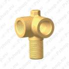RAUFOSS 6161899 BRK T-LIIDES (L) M16X1.5(VÄLIS) L=21MM & 2X 90* M16X1.5(SISE)