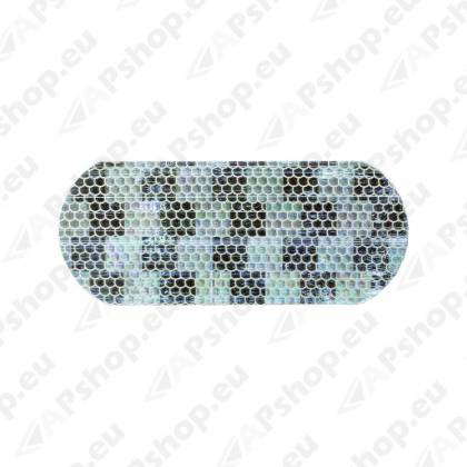 VALGE SEGMENT-HELKURTEIP 115X50MM/ 1 MEETER 8 SEGMENTI (50M RULLIS)