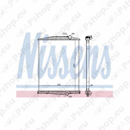 RADIAATOR VOLVO FH12 767MM 20536961 NISSENS