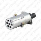 Spiral cable plugs, sockets, adapters