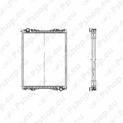 JAHUTUS RADIAATOR SCA 2004-- MADAL CAB 1766125