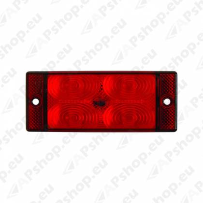 LPD591 LISADPIDURI-UDUTULI LED 107X46MM PUNANE 12/24V