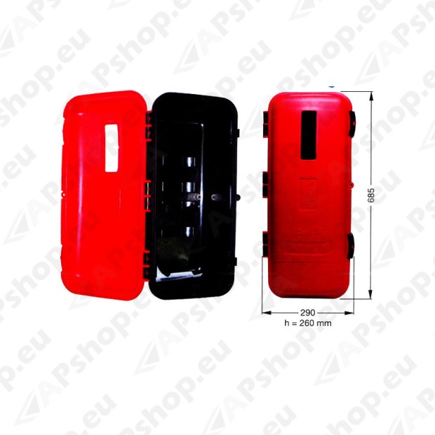 Extinguisher boxes, brackets, bags