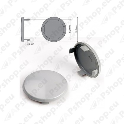 KAPSEL 59MM (LOGOTA) AUDI OE-VELJELE (OE-NR:4BO601170) 59/57 MM