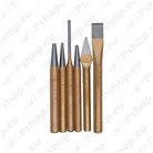 Chisels, mandrels, punches, woodworking chisels
