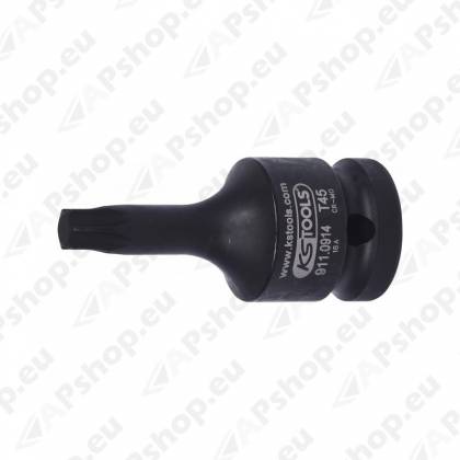 LÜHIKE LÖÖK-TORXOTSIK T45 1/2" (L=57MM) KS TOOLS