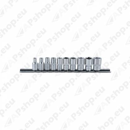 10-OS. 1/4" LÜHIKESTE PADRUNITE KOMPL. SIINIL 4-13MM. KS TOOLS