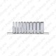 10-OS. 1/4" PIKKADE 12-KANT PADR. KOMPL. SIINIL 4-13MM. KS TOOLS