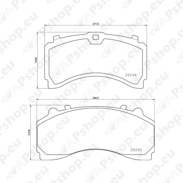 Brake pads for disc brake